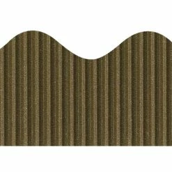 Bordette Scalloped Decorative Border Roll, 2-1/4 Inch X 50 Feet, Brown