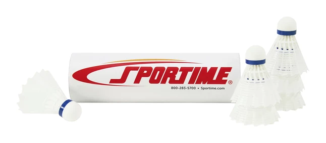 Sportime International Badminton Shuttlecocks, Nylon, Medium Speed, Set Of 6 3 Sportime International Badminton Shuttlecocks, Nylon, Medium Speed, Set Of 6