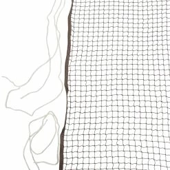 Sportime Deluxe Badminton Net, 22 X 2-1/2 Feet, Braided Rope Cable, Brown Net -schoolspecialty store 008978 C ecommfullsize