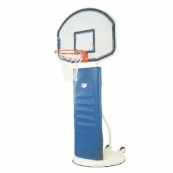 Bison Playtime Standard Elementary Non Marring Wheel, 48 X 36 Inch Backboard, Molded Plastic Backboard, White -schoolspecialty store 015226 B ecommfullsize