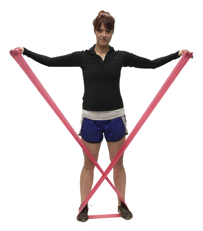 CanDo No-Latex Light Resistance Band, 50 Yards, Red 4 CanDo No-Latex Light Resistance Band, 50 Yards, Red - Image 2