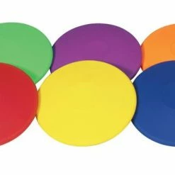Sportime SuperSafe DiskUs, 6 X 1-1/4 Inches, Assorted Colors, Set Of 6