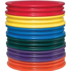 Sportime StabilityPads, 12-3/4 Inches, Assorted Colors, Set Of 6