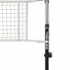 Jaypro Featherlite Aluminum Volleyball System, 16 Height Adjustments, Black -schoolspecialty store 029448 ecommfullsize