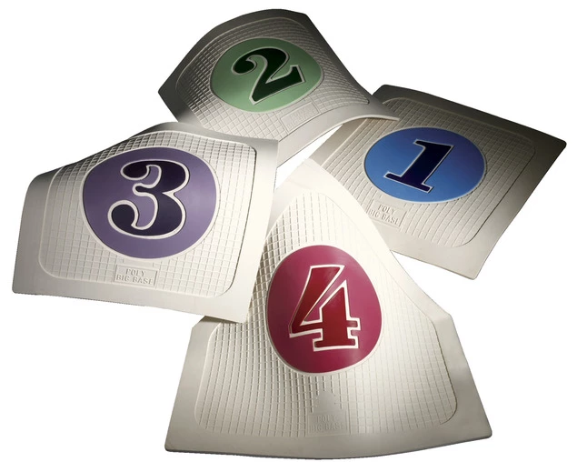 Poly Enterprises Giant Throwdown Bases, 16 X 16 Inches, Set Of 4 3 Poly Enterprises Giant Throwdown Bases, 16 X 16 Inches, Set Of 4