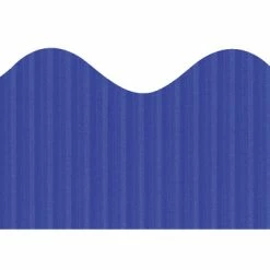 Bordette Scalloped Decorative Border Roll, 2-1/4 Inch X 50 Feet, Royal Blue