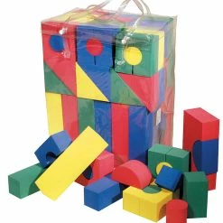 Wonderfoam Creativity Street Blocks, Assorted Sizes And Colors, Pack Of 40