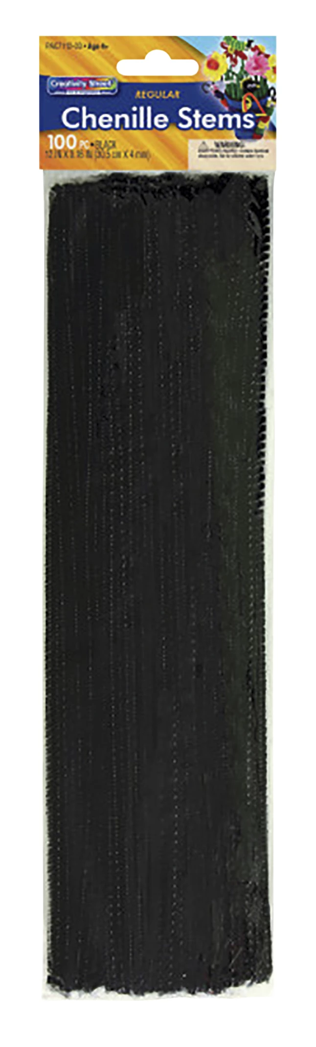 Creativity Street Standard Chenille Stems, 1/8 X 12 Inches, Black, Pack Of 100 3 Creativity Street Standard Chenille Stems, 1/8 X 12 Inches, Black, Pack Of 100