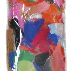 Creativity Street Plumage Feathers, 2-5 Inches, Assorted Bright Colors, 1 Oz Bag