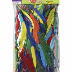 Creativity Street Non-Toxic Short Colored Duck Quill, 3 - 5 In, Assorted Color, 3 Oz, Pack Of 600