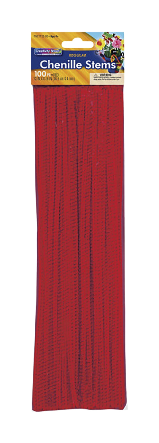 Creativity Street Standard Chenille Stems, 1/8 X 12 Inches, Red, Pack Of 100 3 Creativity Street Standard Chenille Stems, 1/8 X 12 Inches, Red, Pack Of 100