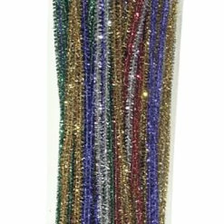 Creativity Street Jumbo Chenille Stems, 1/4 X 12 Inches, Assorted Sparkle Color, Set Of 100