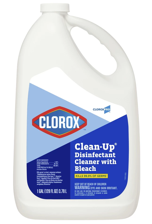 CloroxPro Clean-Up Disinfectant Cleaner With Bleach, Gallon Refill, Pack Of 4 6 CloroxPro Clean-Up Disinfectant Cleaner With Bleach, Gallon Refill, Pack Of 4 - Image 4