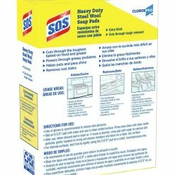 CloroxPro S.O.S. Steel Wool Soap Pads, Heavy-Duty, 5 X 4 Inches, Pack Of 12 7 CloroxPro S.O.S. Steel Wool Soap Pads, Heavy-Duty, 5 X 4 Inches, Pack Of 12 -schoolspecialty store 1118865 C ecommfullsize