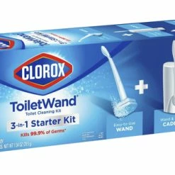 Clorox ToiletWand, Plastic Handle, Blue, White