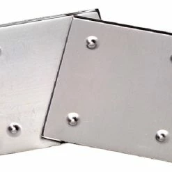 Diamond Tech Metal Mosaic Tile Raised Edge Square Coaster Base, 5-1/2 X 5-1/2 In, Silver