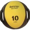 Aeromat Dual Grip Power Medicine Ball, 10 Pounds, Yellow And Black