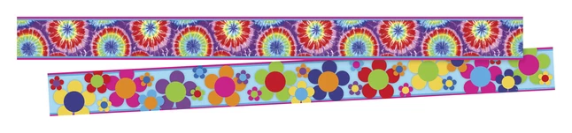 Barker Creek Tie-Dye, Neon Stripe, Retro And Red & White Dot In The Groove Trimmer, 3 X 35 Inches, Set Of 4 6 Barker Creek Tie-Dye, Neon Stripe, Retro And Red & White Dot In The Groove Trimmer, 3 X 35 Inches, Set Of 4 - Image 4