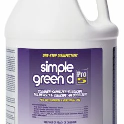 Simple Green Pro 5 Disinfectant, 1 Gal, Unscented, Clear