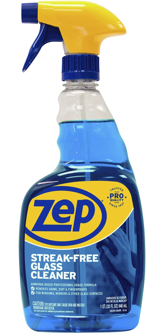 Zep Streak-Free Fast Drying Glass Cleaner, Trigger Spray, 32 Ounces, Blue 3 Zep Streak-Free Fast Drying Glass Cleaner, Trigger Spray, 32 Ounces, Blue