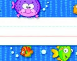 Carson Dellosa Fish Name Plates, 9-1/2 X 2-7/8 Inches, Pack Of 36