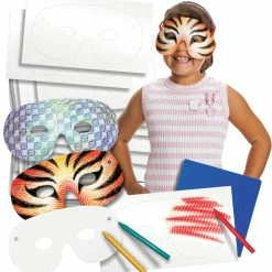 Roylco Color-In Mask, 4-1/4 X 8-1/4 Inches, Pack Of 40