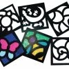 Roylco Stained Glass Frames, 6 X 6 Inches, Air, Land And Water Creatures, 24 Pieces -schoolspecialty store 1371336 ecommfullsize