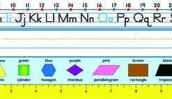 Carson Dellosa Grade 1-2 Manuscript Name Plates, 17-1/2 X 4 Inches, Pack Of 30
