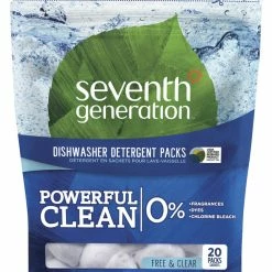 Seventh Generation Natural Dishwashing Detergent, Individual Packs, Pack Of 20