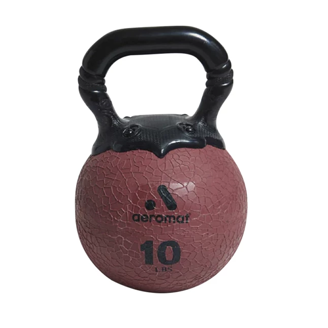 Aeromat Elite 10 Lb Kettlebell, Maroon 3 Aeromat Elite 10 Lb Kettlebell, Maroon