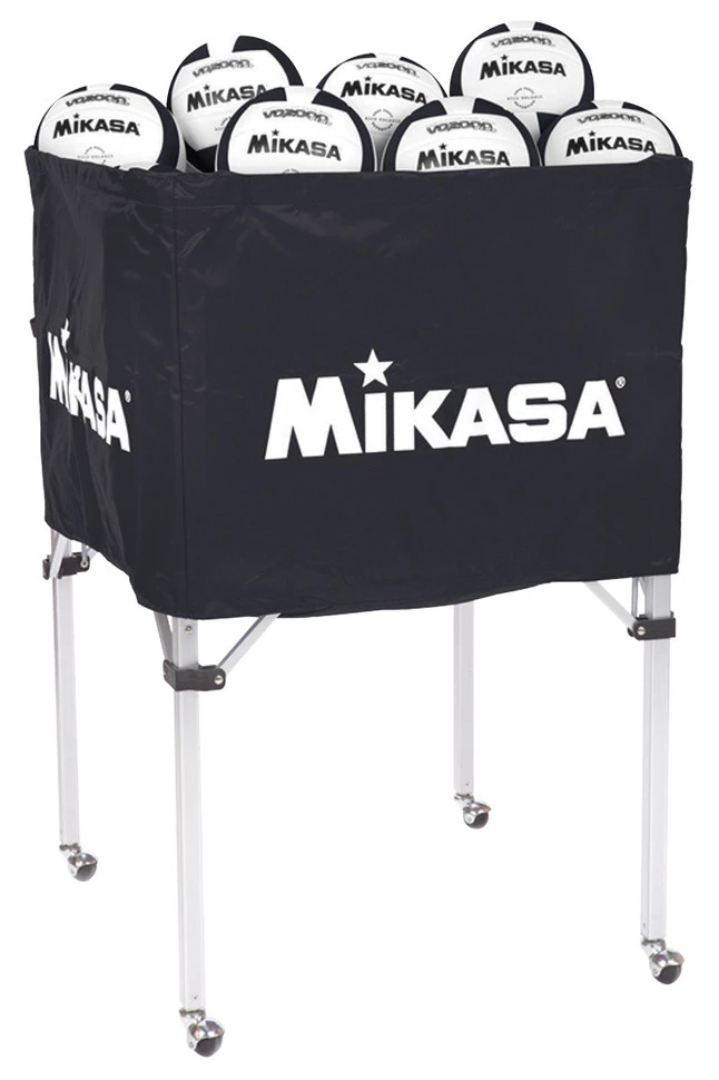 Mikasa Classic Collapsible Ball Cart With Carry Bag, Black 3 Mikasa Classic Collapsible Ball Cart With Carry Bag, Black