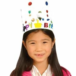 Hygloss Paper Creative Crown, White, Pack Of 24