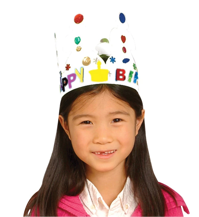 Hygloss Paper Creative Crown, White, Pack Of 24 3 Hygloss Paper Creative Crown, White, Pack Of 24