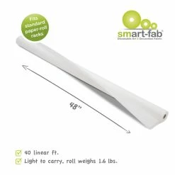 Smart-Fab Non-Woven Fabric Roll, 48 In X 40 Ft, White -schoolspecialty store 1394894 A ecommfullsize