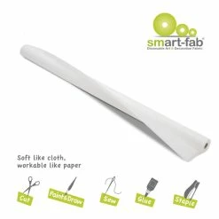 Smart-Fab Non-Woven Fabric Roll, 48 In X 40 Ft, White -schoolspecialty store 1394894 B ecommfullsize