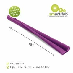 Smart-Fab Non-Woven Fabric Roll, 48 In X 40 Ft, Dark Purple -schoolspecialty store 1394899 A ecommfullsize