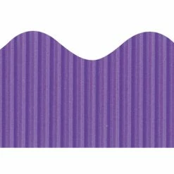 Bordette Scalloped Decorative Border Roll, 2-1/4 Inch X 50 Feet, Deep Purple
