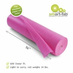 Smart-Fab Non-Woven Fabric Roll, 36 In X 600 Ft, Dark Pink 10 Smart-Fab Non-Woven Fabric Roll, 36 In X 600 Ft, Dark Pink -schoolspecialty store 1402403 A ecommfullsize