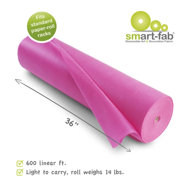 Smart-Fab Non-Woven Fabric Roll, 36 In X 600 Ft, Dark Pink 6 Smart-Fab Non-Woven Fabric Roll, 36 In X 600 Ft, Dark Pink - Image 4