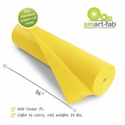 Smart-Fab Non-Woven Fabric Roll, 36 In X 600 Ft, Yellow -schoolspecialty store 1402404 A ecommfullsize