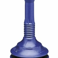 Impact Products Deluxe Professional Splashproof Plunger, 2-3/4 In D, Polyethylene, Dark Blue