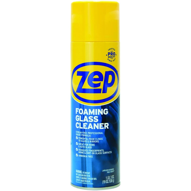 Zep Foaming Glass Cleaner, 19 Fluid Ounces, Black, Carton Of 12 4 Zep Foaming Glass Cleaner, 19 Fluid Ounces, Black, Carton Of 12 - Image 2