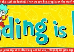 Eureka Dr. Seuss Reading Is Fun Banner, 45 X 12 Inches