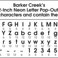 Barker Creek Letter Pop-Outs, 2 Inch, Black Tie Affair, Set Of 676 -schoolspecialty store 1430593 D ecommfullsize 1
