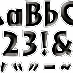 Barker Creek Letter Pop-Outs, 2 Inch, Black Tie Affair, Set Of 676 -schoolspecialty store 1430602 B ecommfullsize