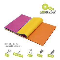 Smart-Fab Fabric Weatherproof Cut Sheet, 12 X 18 Inches, Assorted Color, Pack Of 45 -schoolspecialty store 1430810 B ecommfullsize