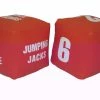 Everrich Sportime Physical Education Fitness Dice Set, 4 X 4 Inches, Vinyl, Orange, Set Of 2