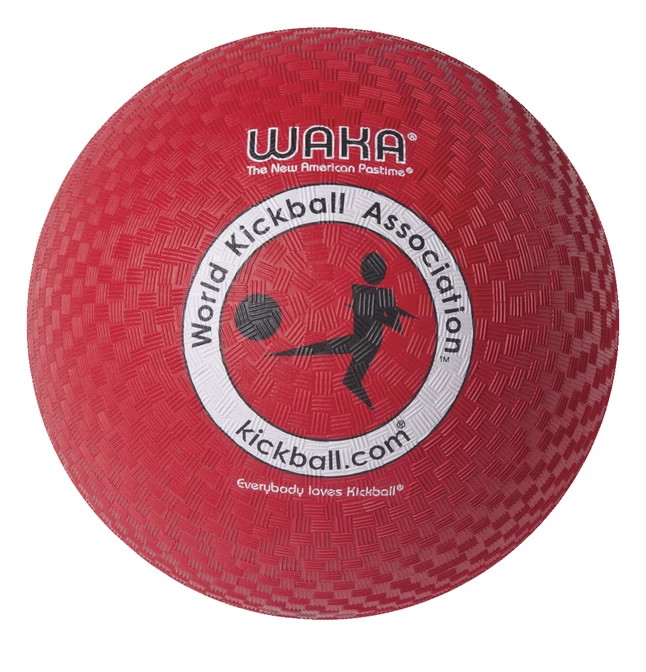 Mikasa Waka Youth Kickball, 8-1/2 Inch, Red, Rubber Cover 3 Mikasa Waka Youth Kickball, 8-1/2 Inch, Red, Rubber Cover