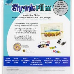 Grafix Sanded Shrink Film, 8-1/2 X 11 Inches, Pack Of 50
