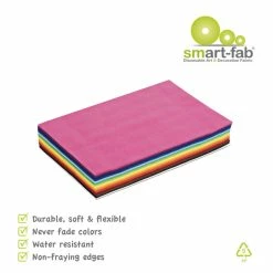 Smart-Fab Fabric Weatherproof Cut Sheet, 9 X 12 Inches, Assorted Color, Pack Of 270 9 Smart-Fab Fabric Weatherproof Cut Sheet, 9 X 12 Inches, Assorted Color, Pack Of 270 -schoolspecialty store 1468237 A ecommfullsize